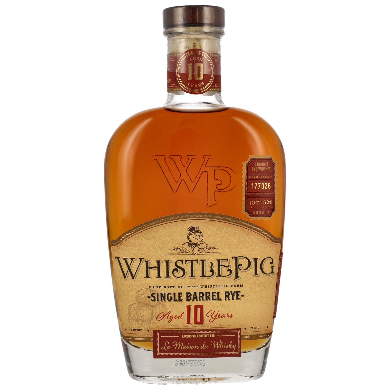 Whistlepig 10 Jahre Single Barrel Rye No. 177026