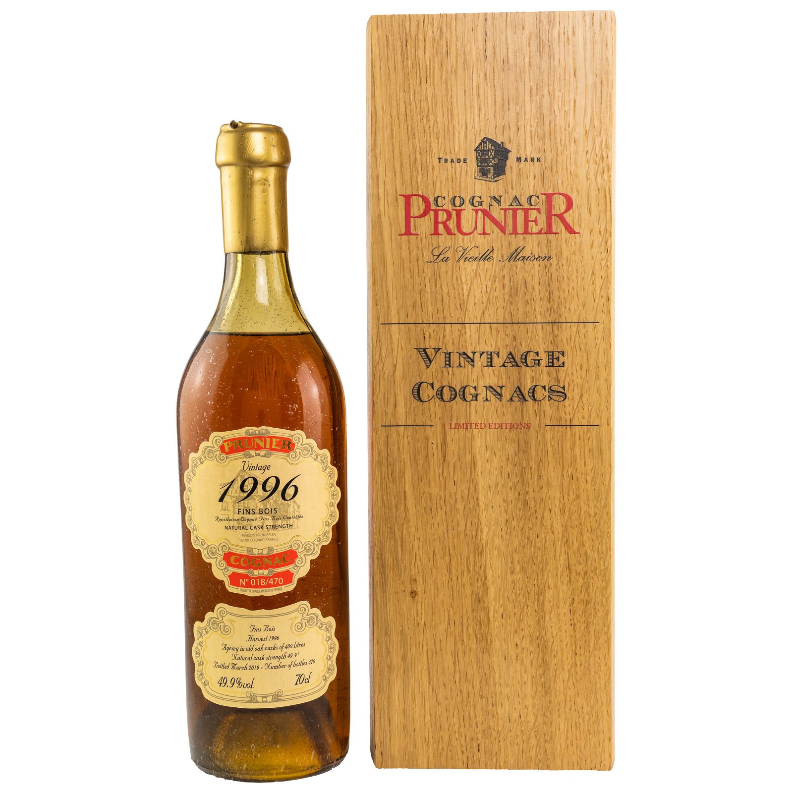 Prunier 1996/2019 Fins Bois Cognac (Vintage Cognacs)