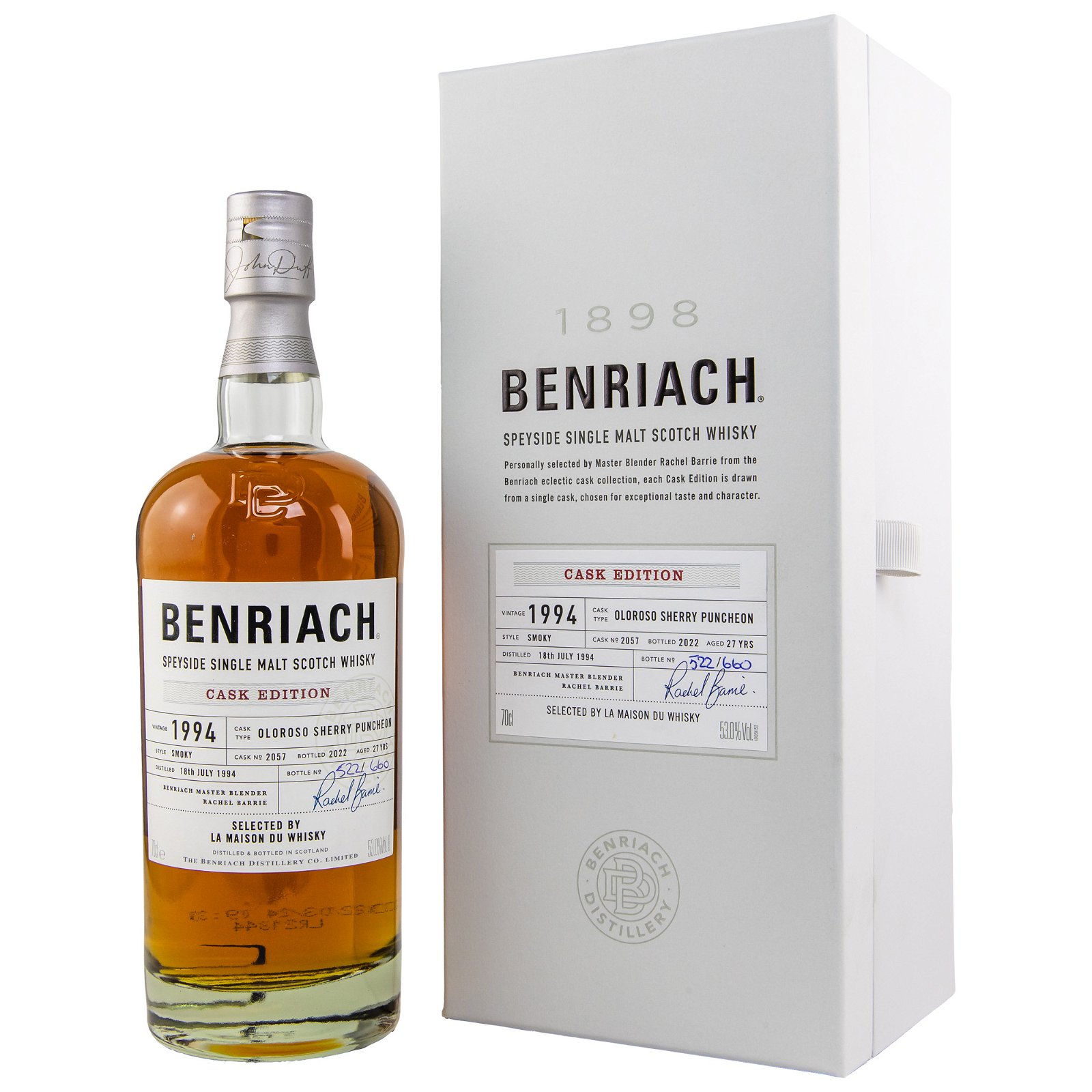 Benriach 1994/2022 - 27 Jahre Oloroso Sherry Puncheon  No. 2057 Cask Edition