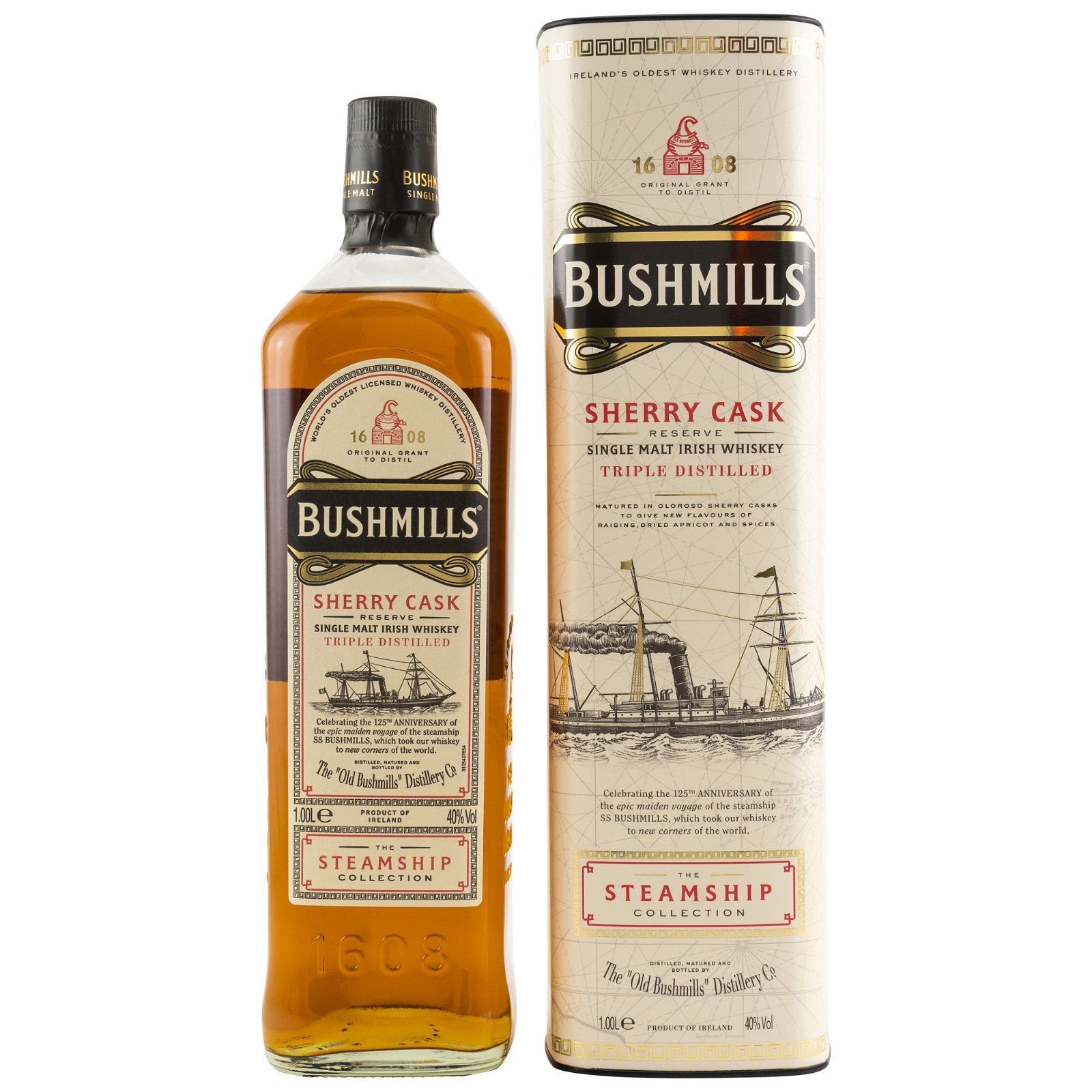 Bushmills Sherry Cask The Steamship Collection #1 (Liter)