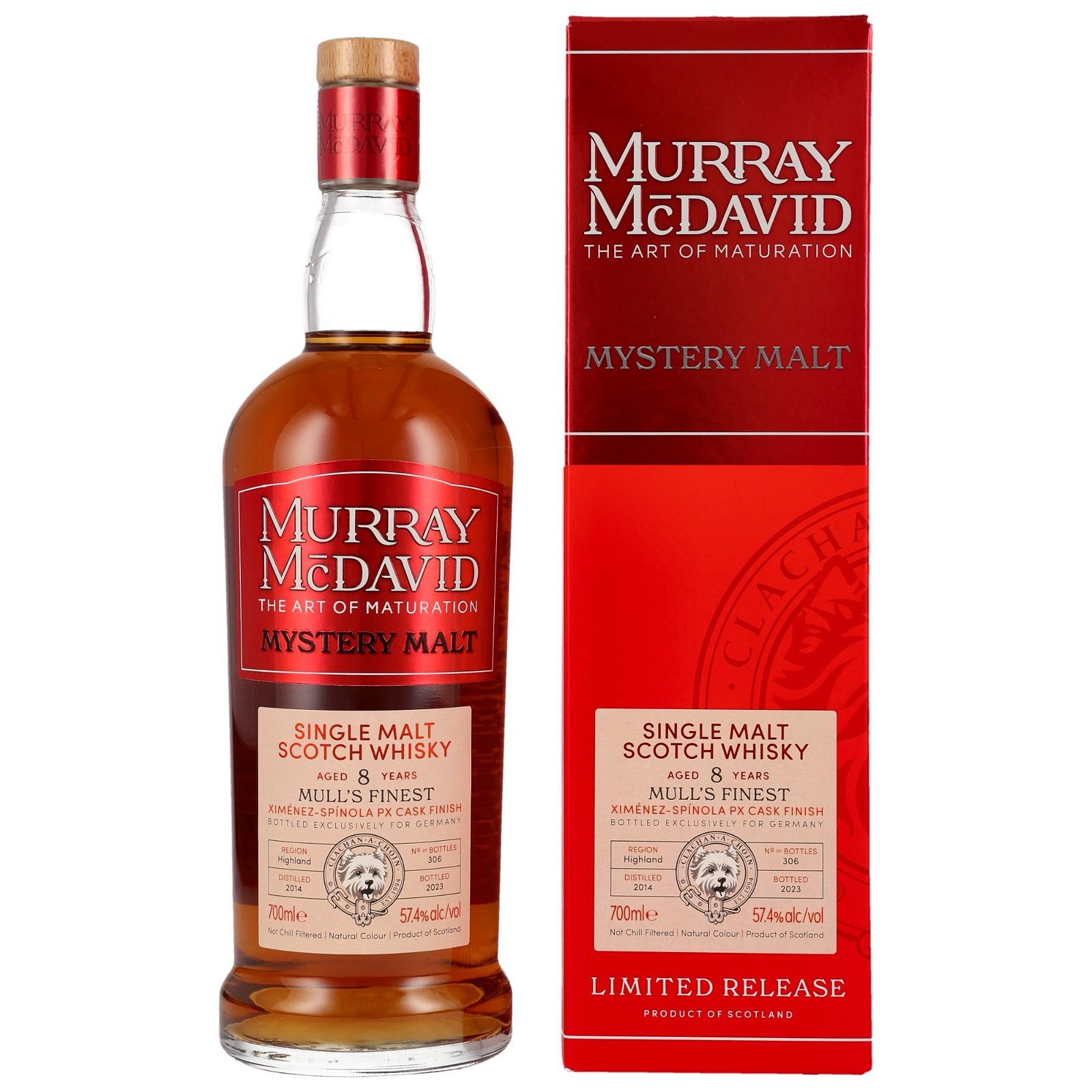 Mull's Finest 2014/2023 - 8 Jahre PX Sherry Finish No. 2013313 Germany exclusive Mystery Malt (Murray McDavid)