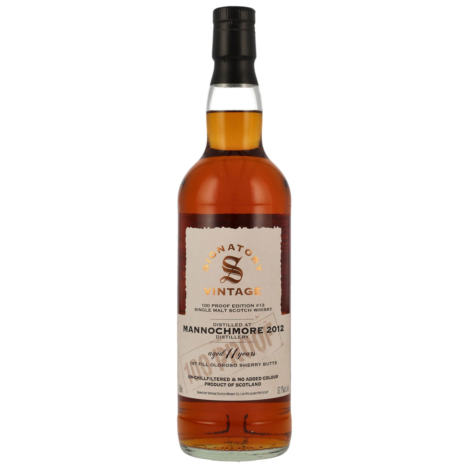 Mannochmore 2012 - 11 Jahre 1st Fill Oloroso Sherry Butts 100 Proof Edition #13 (Signatory)
