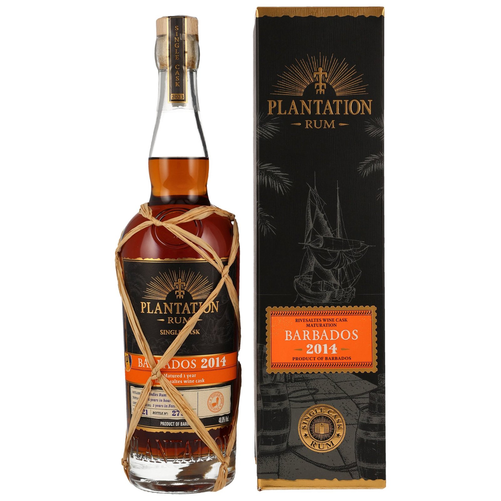 Plantation 2014/2023 Barbados Rum Rivesaltes Wein Finish No. 21 Single Cask