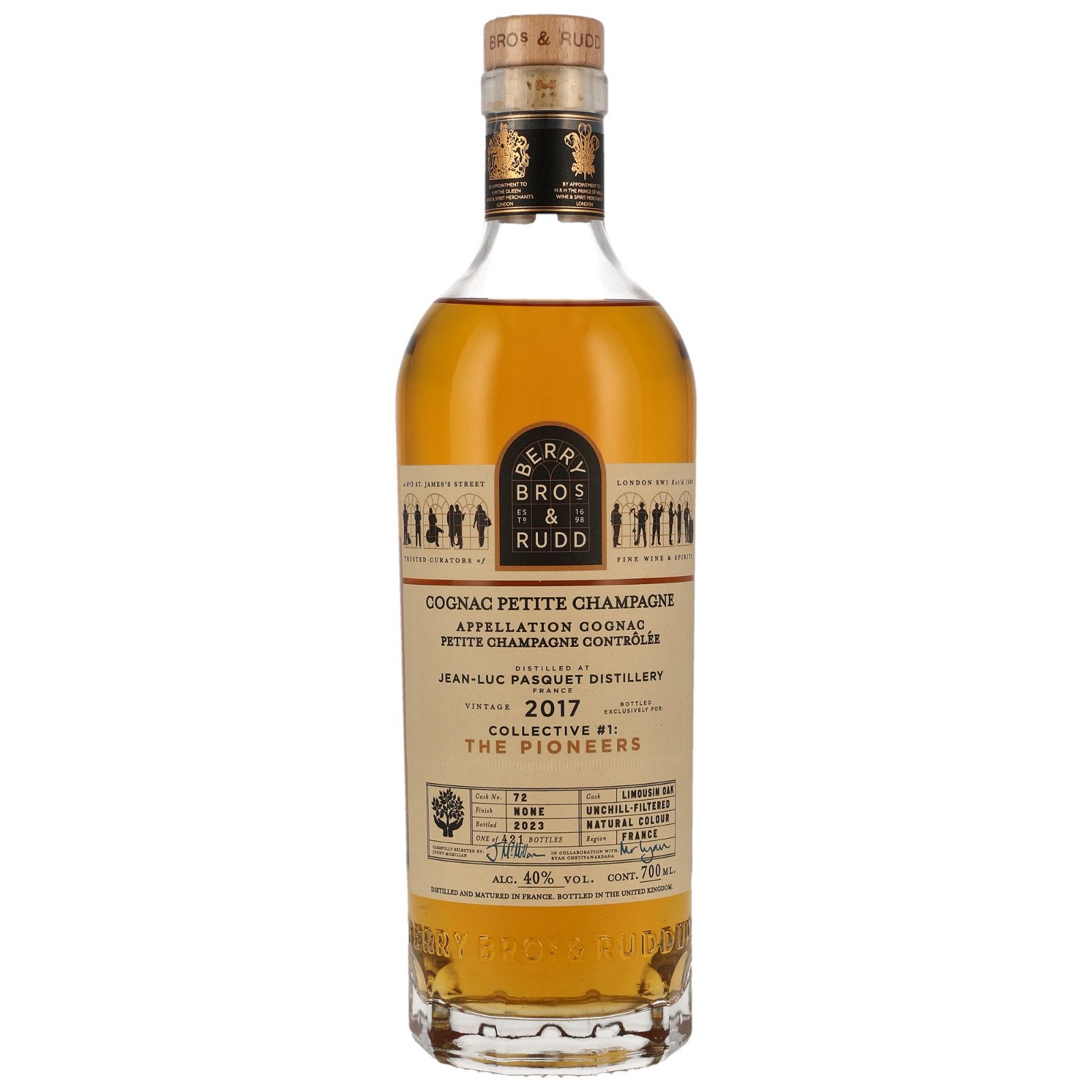 Jean-Luc Pasquet 2017/2023 Collective #1 The Pioneers Single Limousin Oak Cask No. 72 (Berry Bros & Rudd)