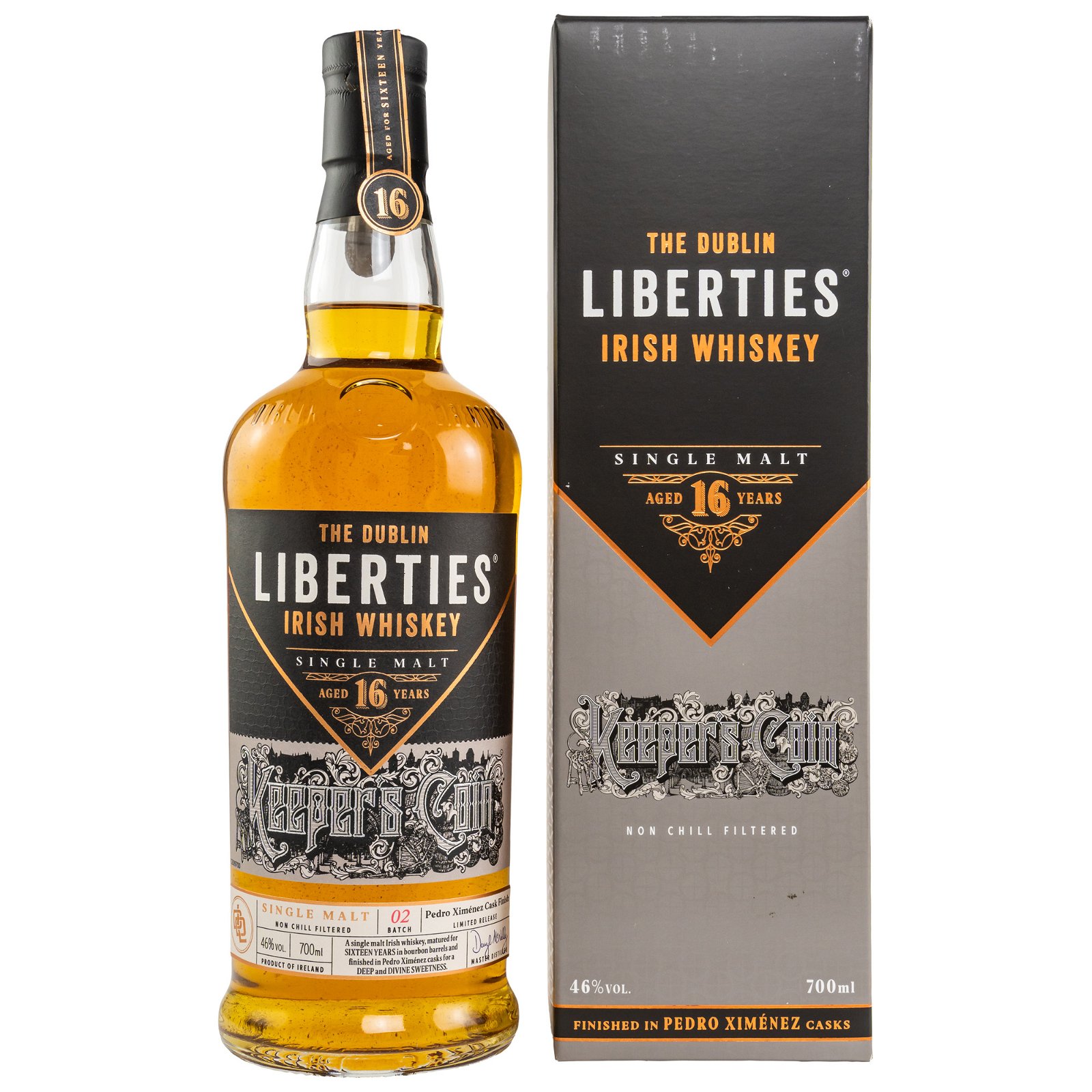 The Dublin Liberties 16 Jahre Keepers Coin PX Sherry Cask Finish