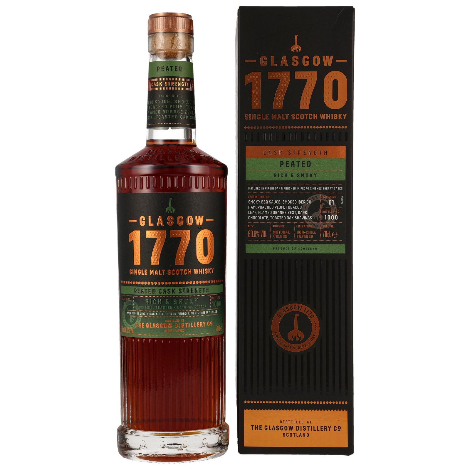 1770 Glasgow Peated Cask Strength PX Cask Finish