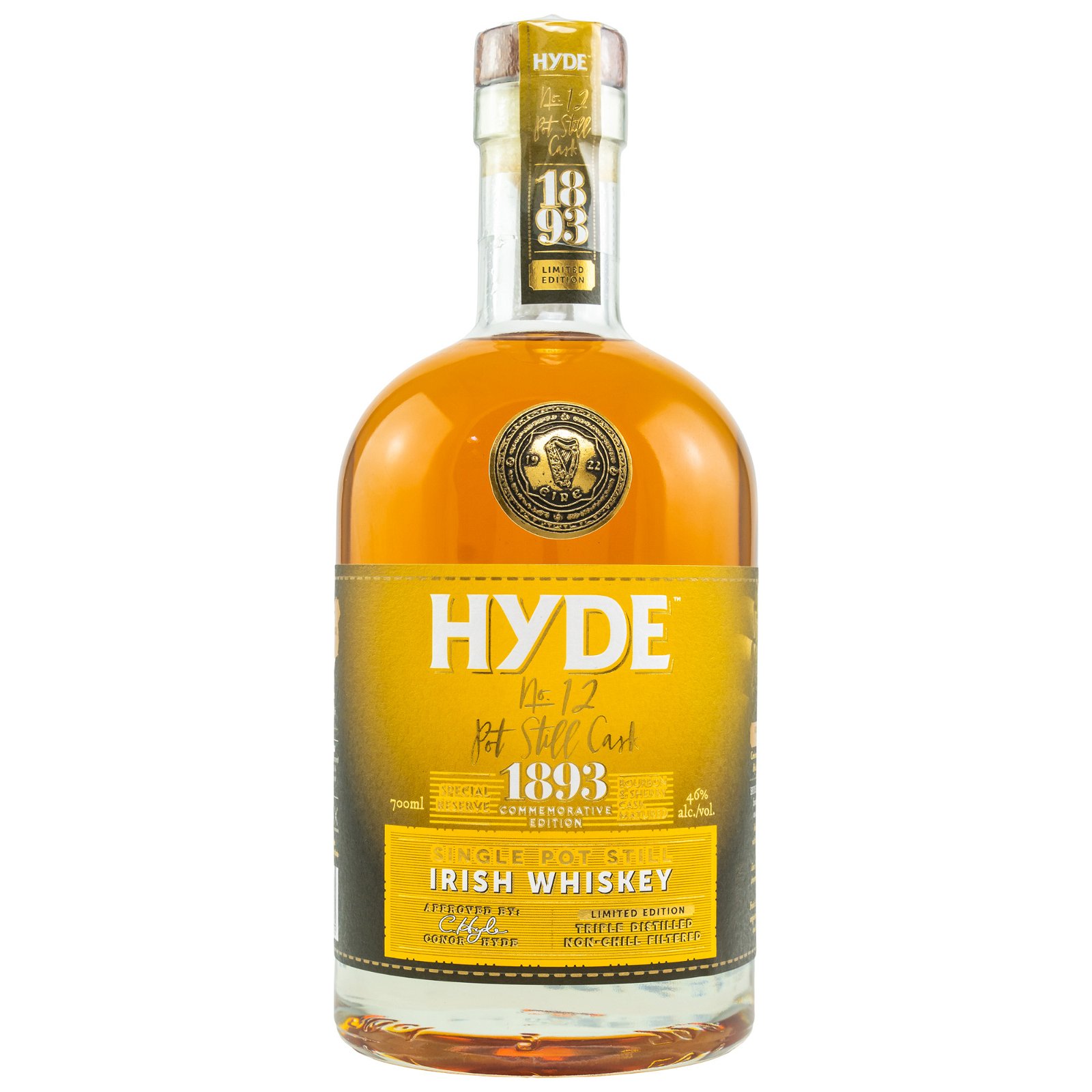 Hyde No. 12 Single Pot Still Irish Whiskey