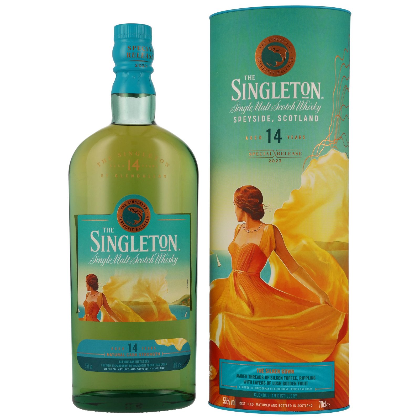 Singleton of Glendullan 14 Jahre The Silken Gown Chardonnay de Bourgogne Cask Finish Special Release 2023