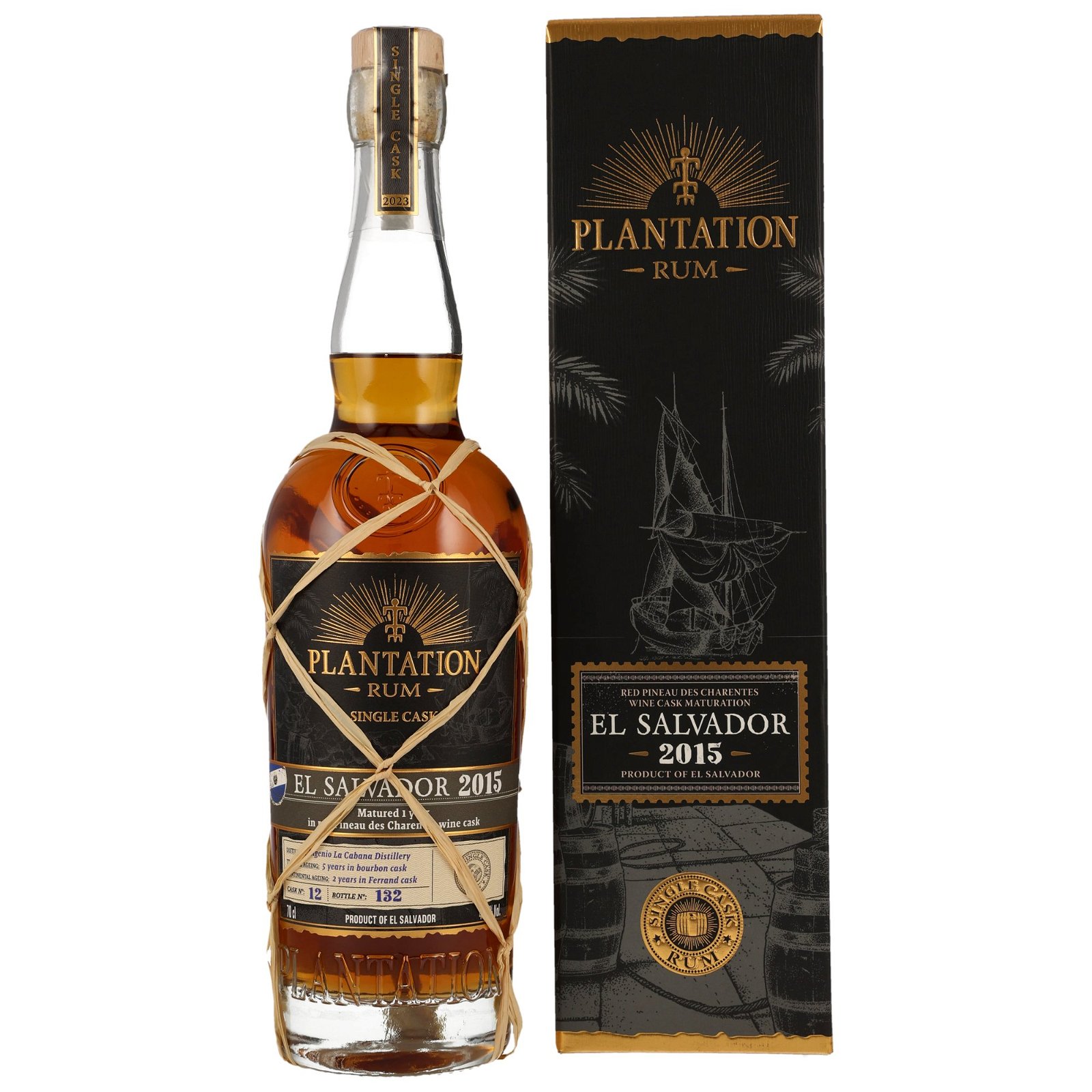 Plantation 2015/2023 Rum El Salvador Pineau de Charentes Rouge Finish No. 12 Single Cask